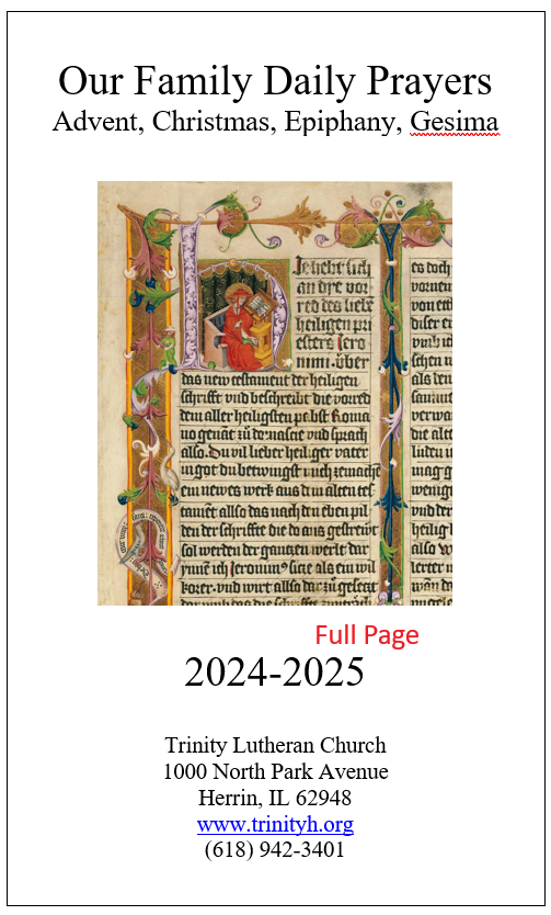 OFDP Advent 2024-2025 Full Page